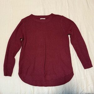 Pink Clover Maroon Crew Neck Sweater